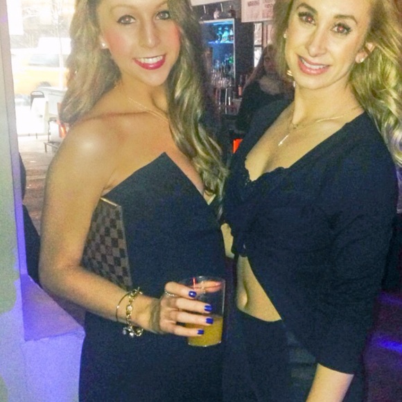 Black Guess Jumpsuit- strapless - Picture 5 of 11